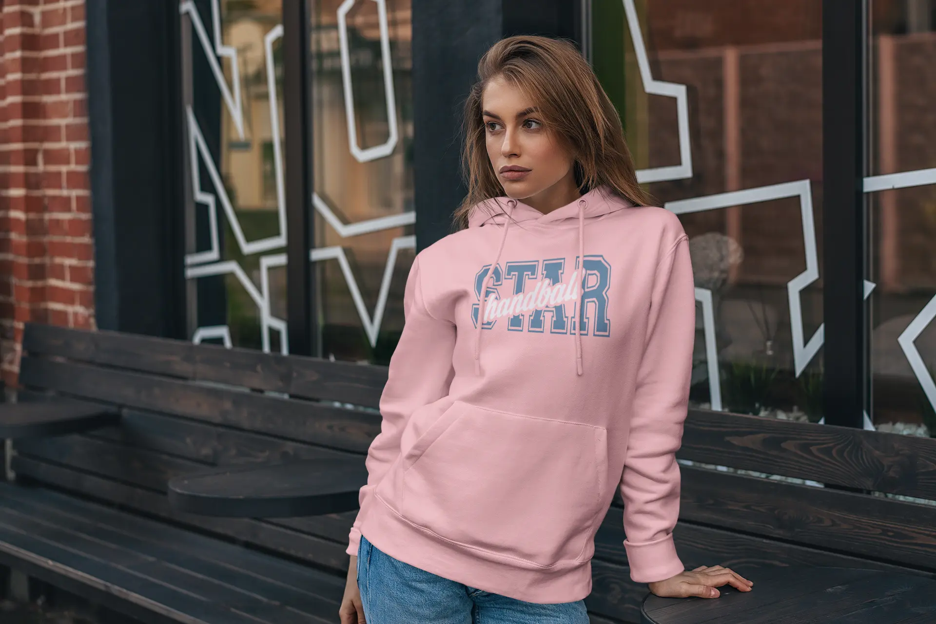 Bluza damska Handball Star – bluza z kapturem dla fanek piłki ręcznej